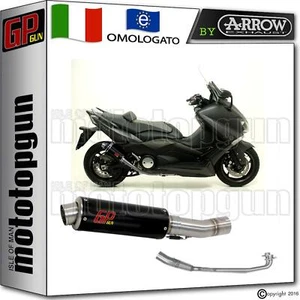 SCARICO COMPLETO GP GUN by ARROW INOX NERO YAMAHA T-MAX TMAX 530 2014 14 2015 15 - Imagen 1 de 3