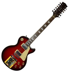 Les Claypool Sean Lennon Signed X2 Monolith Of Phobos 12 String LP Guitar UACC - Picture 1 of 3