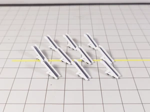 10x Escaleras de avión blancas de fuselaje ancho vehículos GSE escala 1:400 Diorama - Imagen 1 de 6