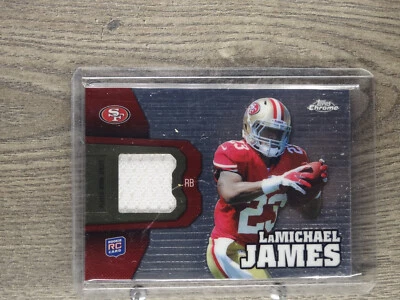 2012 Topps Chrome Rookie Relics #RR11 LaMichael James - Image 1 of 2