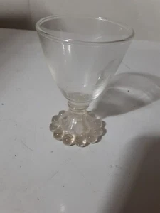 Vintage Anchor Hocking 4" Boopie Bubble Clear  Glass - Picture 1 of 4