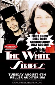 The White Stripes, Keller Auditorium Portland. POSTER INCORNICIATO - Foto 1 di 2