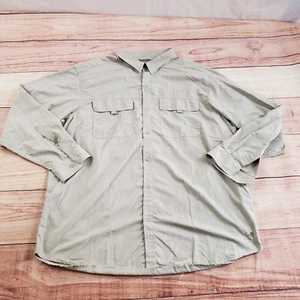 Columbia Mens 2XL XXL Beige Outdoors Button Up Lightweight Hiking Vented Adult - Picture 1 of 8