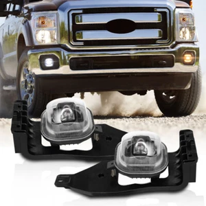 New Led Fog Lights Replace Halogen fit for Ford F-250 Super Duty 2005-07 w/ Halo - Picture 1 of 12