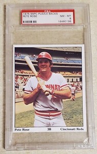 1975 SSPC Puzzle Backs Pete Rose PSA 8 NM-MT