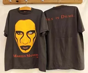 Vintage 90er Marilyn Manson Band Shirt, Reprint Geschenk für Männer Frauen Unisex Tshirt - Bild 1 von 2