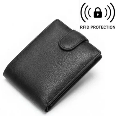 Men's Wallets RFID Blocking + 5 Credit Card & Coin Zip Pocket + 1 ID Window - Image 1 of 4