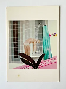 David Hockney - Man in Shower Official Exhibition Art Card, - Tate Britain 2017 - Picture 1 of 4
