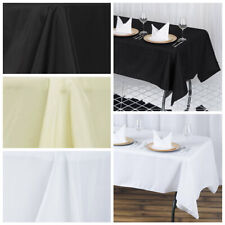 60x102" PREMIUM Polyester RECTANGULAR Tablecloth Catering Quality Home Linens