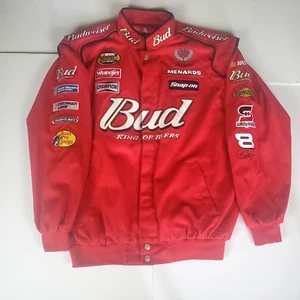 90s NASCAR Racing Jacket (L) Chase Authentic Dale Earnhardt Jr Nextel Budweiser - Picture 1 of 8