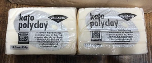 Kato polymer clay - Van Aken *TRANSLUCENT* 12.5oz NEW LOT OF 2 PACKS - Picture 1 of 3