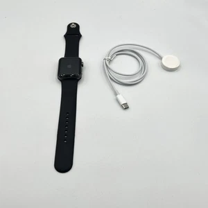 Apple Watch Series 3 42mm Black Sport Band - Space Gray (Cellular) - Zdjęcie 1 z 5