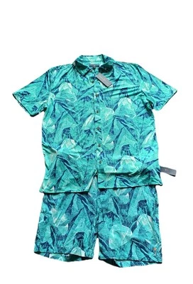 Jimmy Buffett Margaritaville Conjunto Floral Camisa Pantalones Cortos Hombre’s Grande Nuevo con Etiquetas Foto 1 de 4