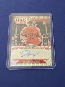 2024-25 Mosaic Basketball - Ja'Kobe Walter RED Season Ticket Contenders Auto /75 - Picture 1 of 2