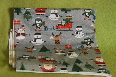 Stoff - Stoffrest - Jersey - Weihnachtsstoff - Bild 1 von 2