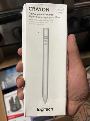 Logitech - Crayon Digital Pencil for All Apple iPads (2018 releases and later) - Image 1 of 2