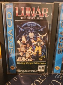 Sega Cd Lunar Silver Star & External Blue. Case Manual & Game.  GREAT Condition!