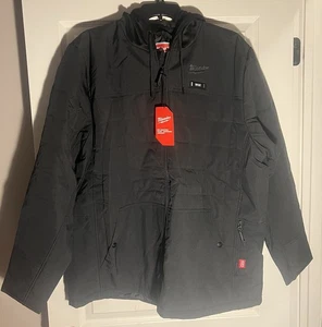 Milwaukee M12 Axis Hooded Jacket Black - 3XL - Picture 1 of 2