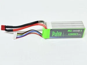 Pulse LiPo Battery 35C 1350mAh 6S 22.2V PLU35-13506 Helicopter Lipo - Picture 1 of 5