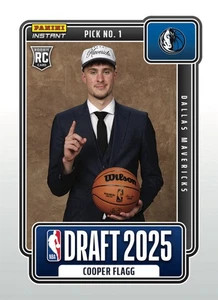 🔥 Cooper Flagg 2025 Panini Instant #1 Draft Pick RC Rookie Card PRESALE 🔥 - Picture 1 of 1