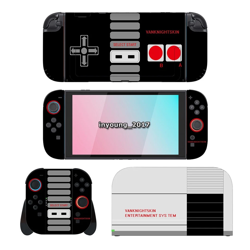Skin Sticker for Nintendo Switch 2 Console and Joycons Vinyl Decals Cover Retro - Image 1 of 1