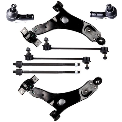 For 2006 Ford Focus 10pcs Front Lower Control Arm Tie Rod Ends Sway Bar Links Foto 1 de 4