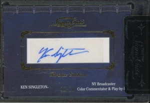 2011 Tristar Signa Cut Bronx Edition Ken Singleton Signed AUTO 1/10 - Picture 1 of 2