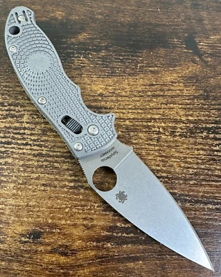 Spyderco Manix 2 Ligero FRN MAXAMET C101PGY2 SEGUNDO DE FÁBRICA **FUERA DEL CENTRO** Foto 1 de 2