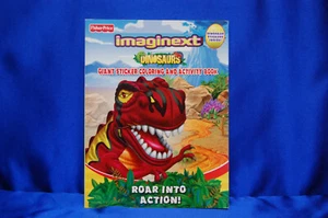 Imaginext Color & Activity Books Dinosaur Puzzles Mazes Roar InTo Action Sticker - Imagen 1 de 3
