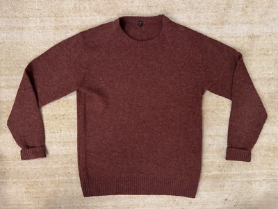 Suéter MUJI Lana Merino Calibre Medio Cuello Redondo - Talla: Mediana, Color: Naranja Foto 1 de 3