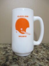 Vintage Cleveland Browns Coffee Mug Grid Background Design Papel Ceramic 12  oz