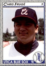 1990 Utica Blue Sox Pucko #17 Chris Fruge Eunice Louisiana LA Baseball Card