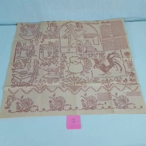 Bügelbild Transfers 30er-40er Jahre Neu Vintage ein Blatt viktorianisch - Bild 1 von 8