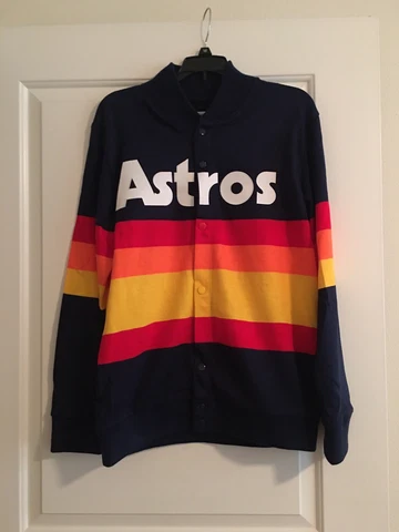 Houston Astros 1986 Mitchell & Ness Rainbow Throwback Sweater: Medium Kate Upton Cover