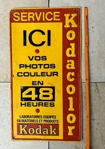 Schönes KODACOLOR Blechschild KODAK Photos  ca. 75x38cm - Guter Zustand ! - Bild 1 von 7