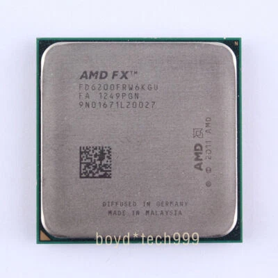 AMD FX-6200 CPU Six Core 3.8 GHz FD6200FRW6KGU Socket AM3+ Processor FX 6200 - Image 1 of 4