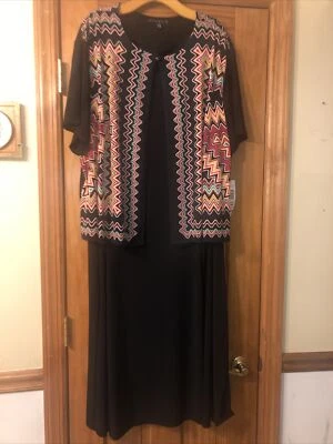 Womans 24w Tiana B Dress  2 Pc Set Stretchy  Size 24 W  Nwt - Image 1 of 4