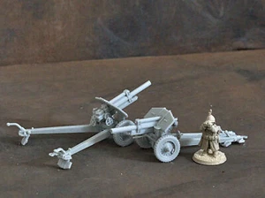 28 mm/1:56a Resina Segunda Guerra Mundial Ruso 122 mm M30/M1938 Obús Remolcado - Imagen 1 de 1