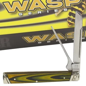 Rough Ryder Wasp The Pipe Doctor Folding Pocket Knife RR2266 Black Yellow - Picture 1 of 3