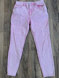 Forever 21 Pink Skinny Ankle Jeans Hot Pink  Jeans Size 29 - Picture 1 of 3