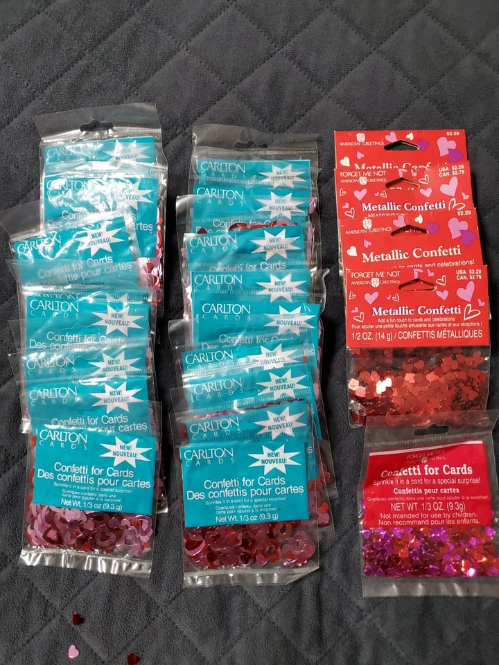 7oz+ Corazón Confeti Lámina Metálica Amor Cumpleaños San Valentín Decoración de Mesa Foto 1 de 4