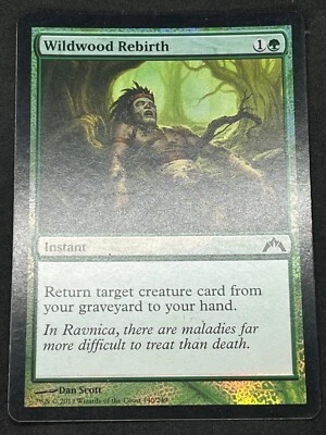 Magic the Gathering MTG Wildwood Rebirth Green Gatecrash Foil - Image 1 of 2