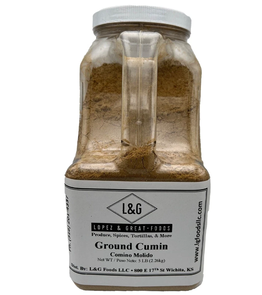 LG Foods - Comino molido en frasco (tamaño de restaurantes grande/a granel) 5 libras Foto 1 de 2