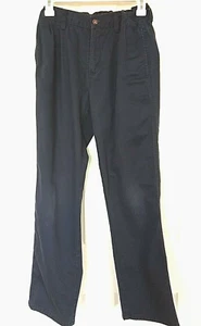 Chaps Pants Boys 16 Navy Blue Approved Schoolwear Uniform Adjustable Waist - Picture 1 of 12