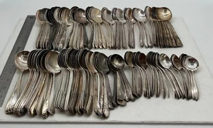 Lot of 115 Assorted Vintage Silverplate Cream Soup Bouillon Spoons - Lot#129 - Picture 1 of 3