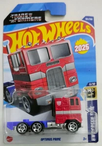 Hot Wheels 2025 Case F Mainline - Transformers Optimus Prime - HW Screen Time - Picture 1 of 6