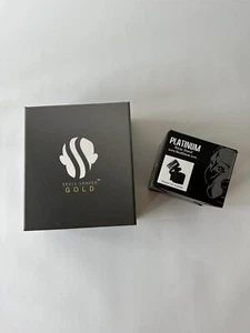 Pitbull Platinum Skull Rasierer Ständer und Totenkopf Rasierer Gold - Bild 1 von 14