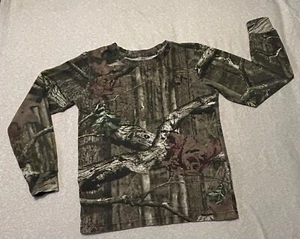 Boys Outfit-Youth Medium Red Head Camo T-shirt & Tan Wrangler Pants (10 Husky) - Picture 1 of 12