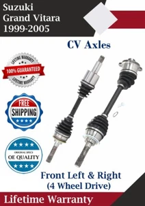 New OE Front CV Axles For 1999-2005 Suzuki Grand Vitara 4WD Lifetime Warranty - Picture 1 of 9