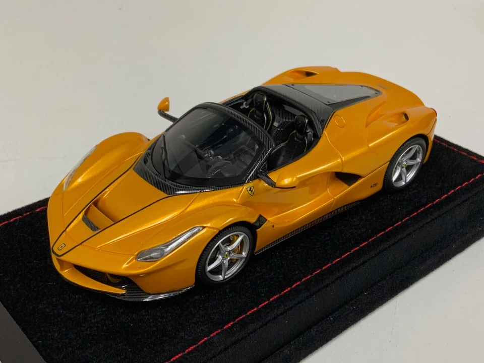 1/43 BBR Ferrari LaFerrari Aperta Giallo "Yellow" Tristrato Suede Base BBRC187B - Image 1 of 4